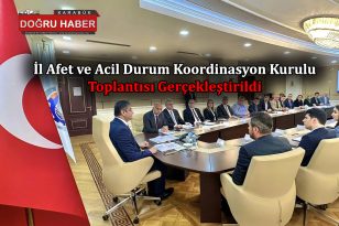 İl Afet ve Acil Durum Koordinasyon Kurulu Toplantısı Gerçekleştirildi