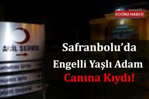 Engelli Yaşlı Adam Canına Kıydı!