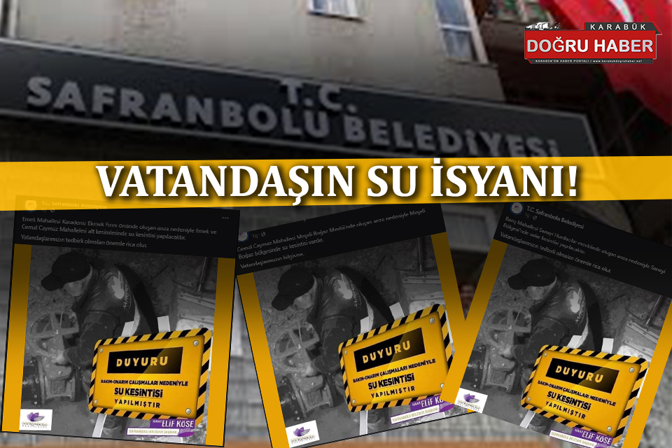 VATANDAŞIN SU İSYANI!